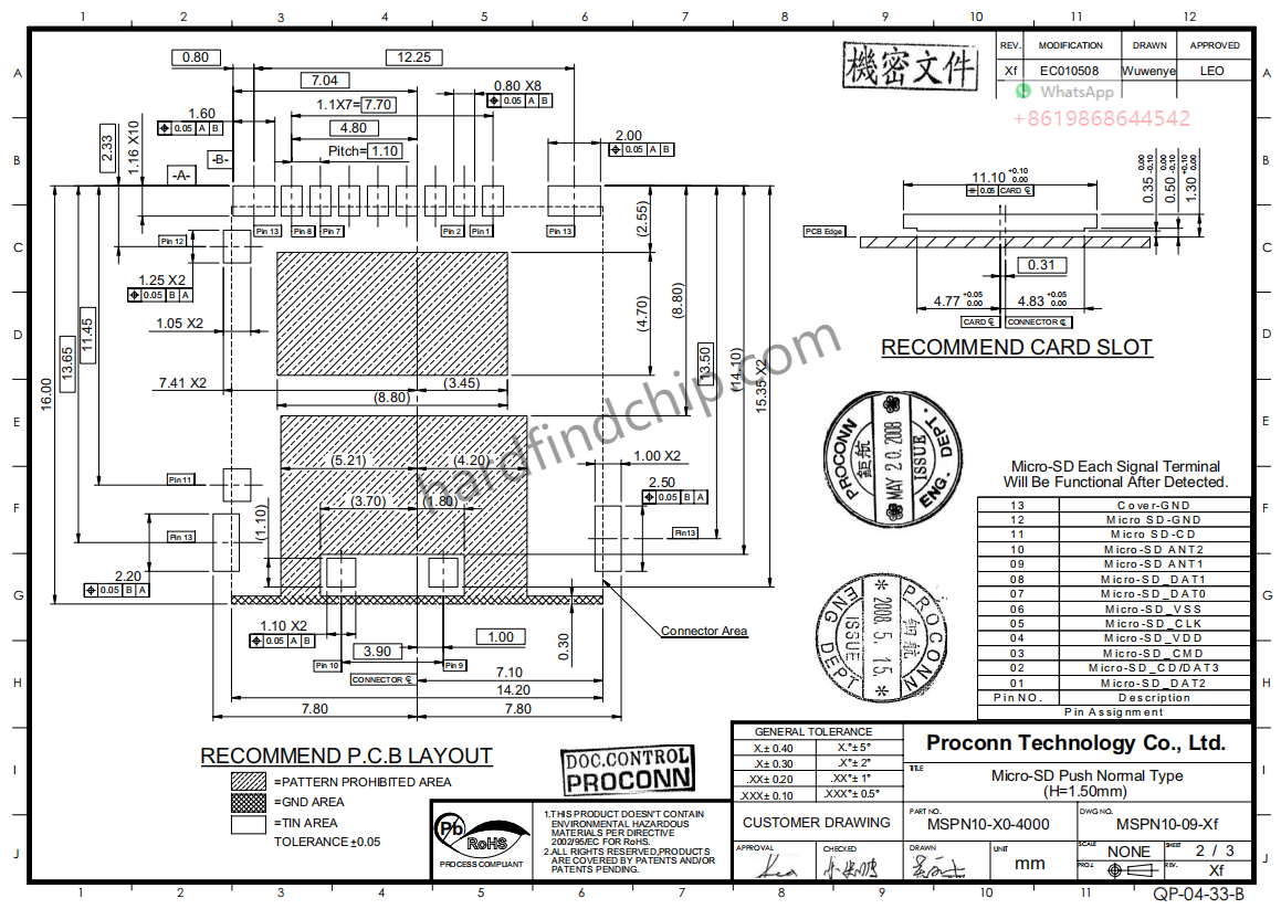MSPN10-X0-4000 Proconn ,MSPN10-X0-4000 datasheet