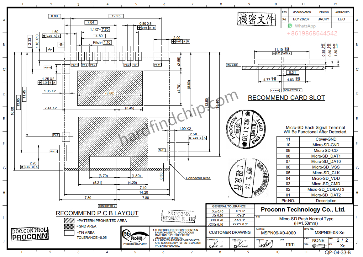 MSPN09-X0-4000 Proconn ,MSPN09-X0-4000 datasheet