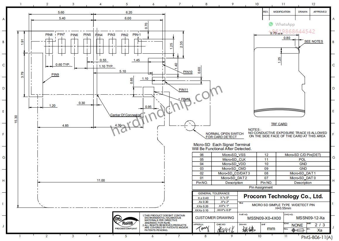 MSSN09-X0-4X00 Proconn ,MSSN09-X0-4X00 datasheet